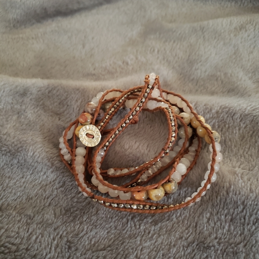 Bead wrap bracelet